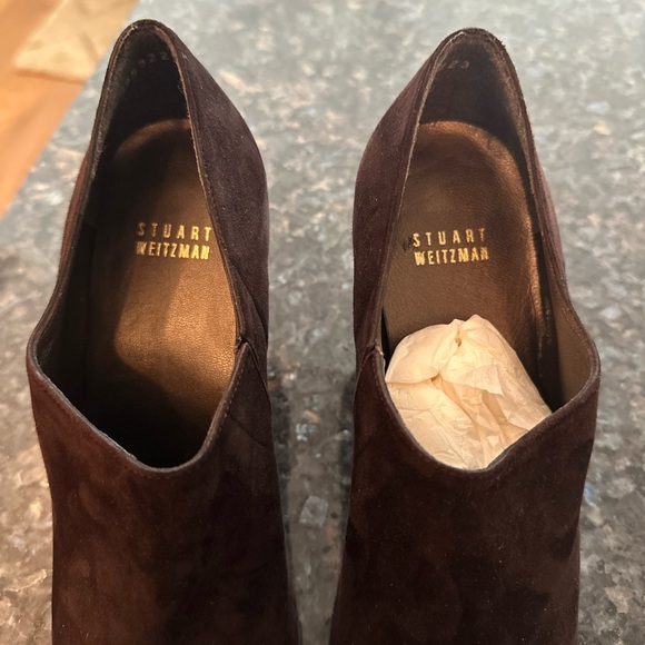 STUART WEITZMAN | Brown Suede Women's Heels Size 9 - Picture 3 of 8